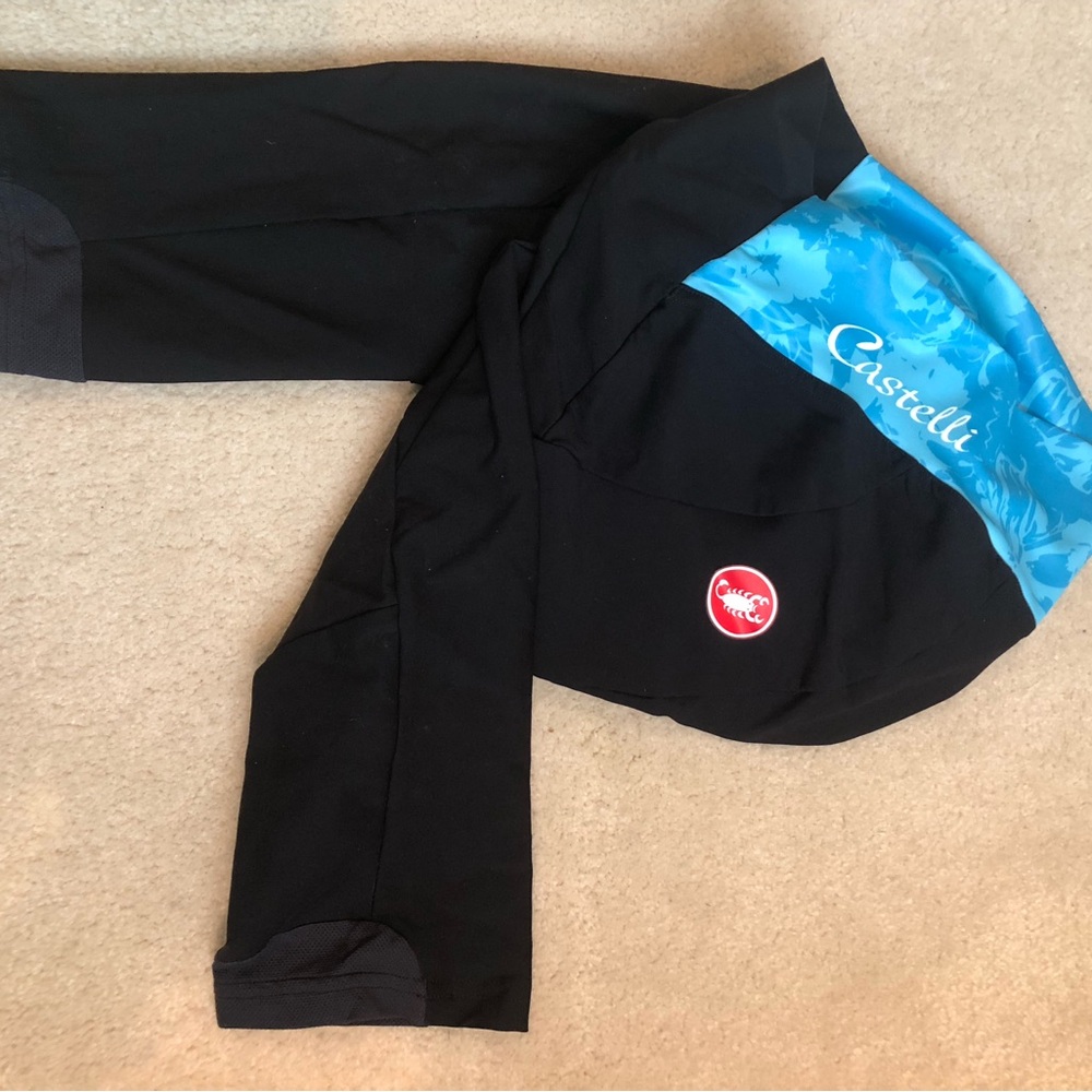 Castelli Black Cycling Knicker with Blue Accent